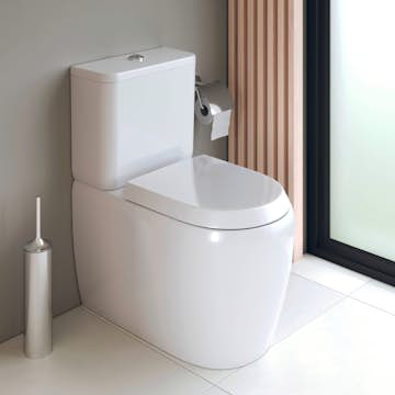 Golvstående toalettstol Duravit Qatego med Mjukstängande Hårdsits