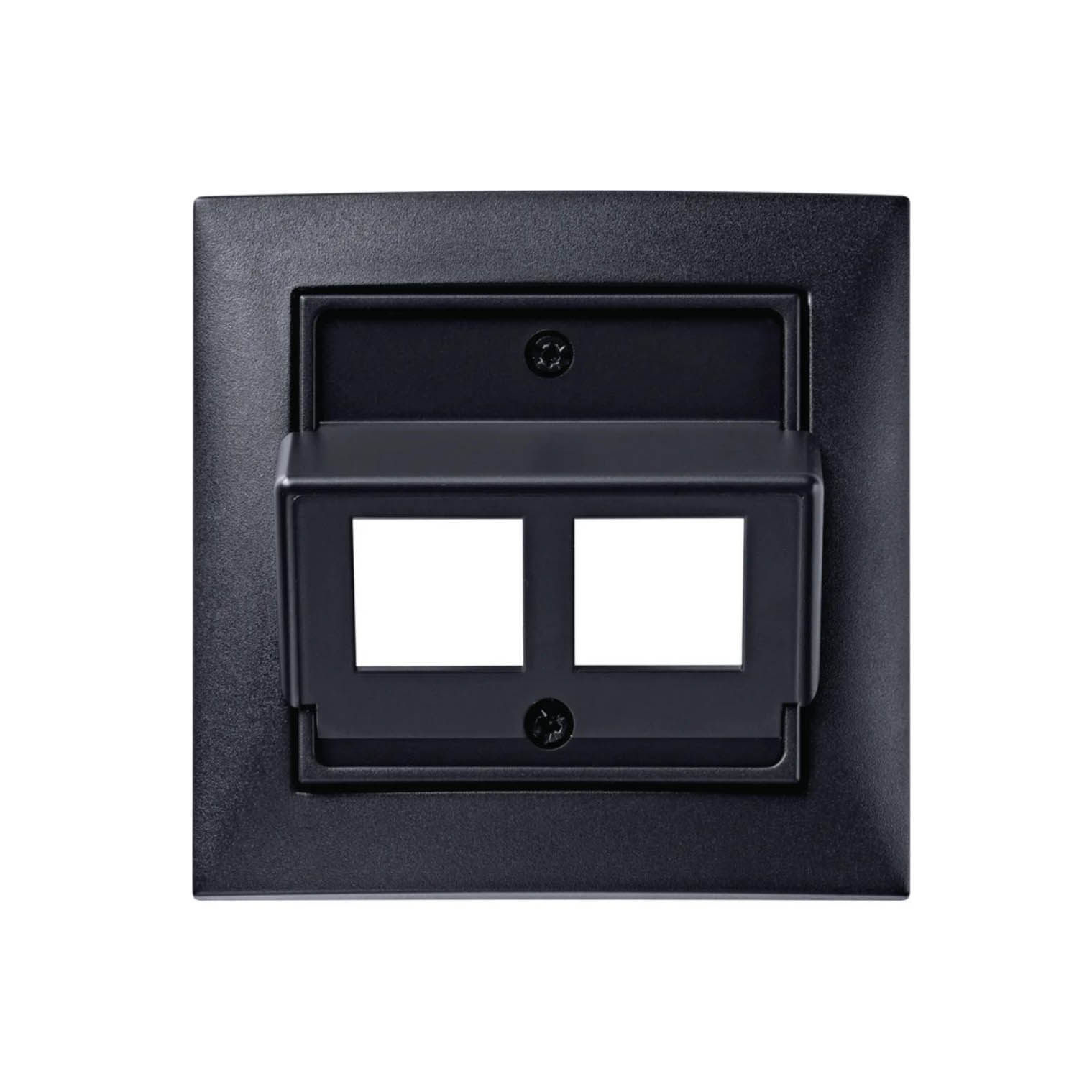 Centrumbricka Hager Inklusive Täck- & Stödram för 2x Actassi-uttag vinklat 30 grader S.1