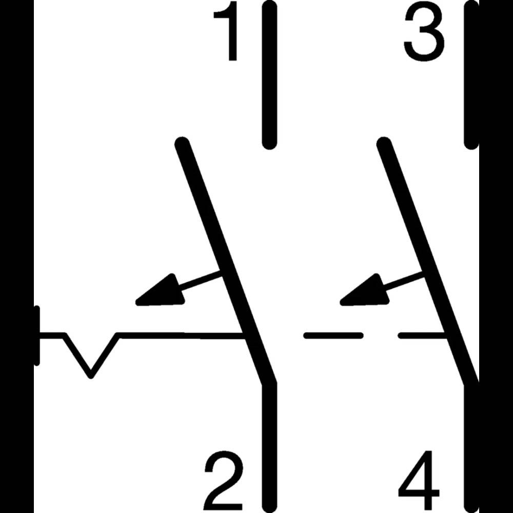 Dvärgbrytare Hager Skruvanslutning 2-polig med C-karakteristik Brytförmåga 6 kA