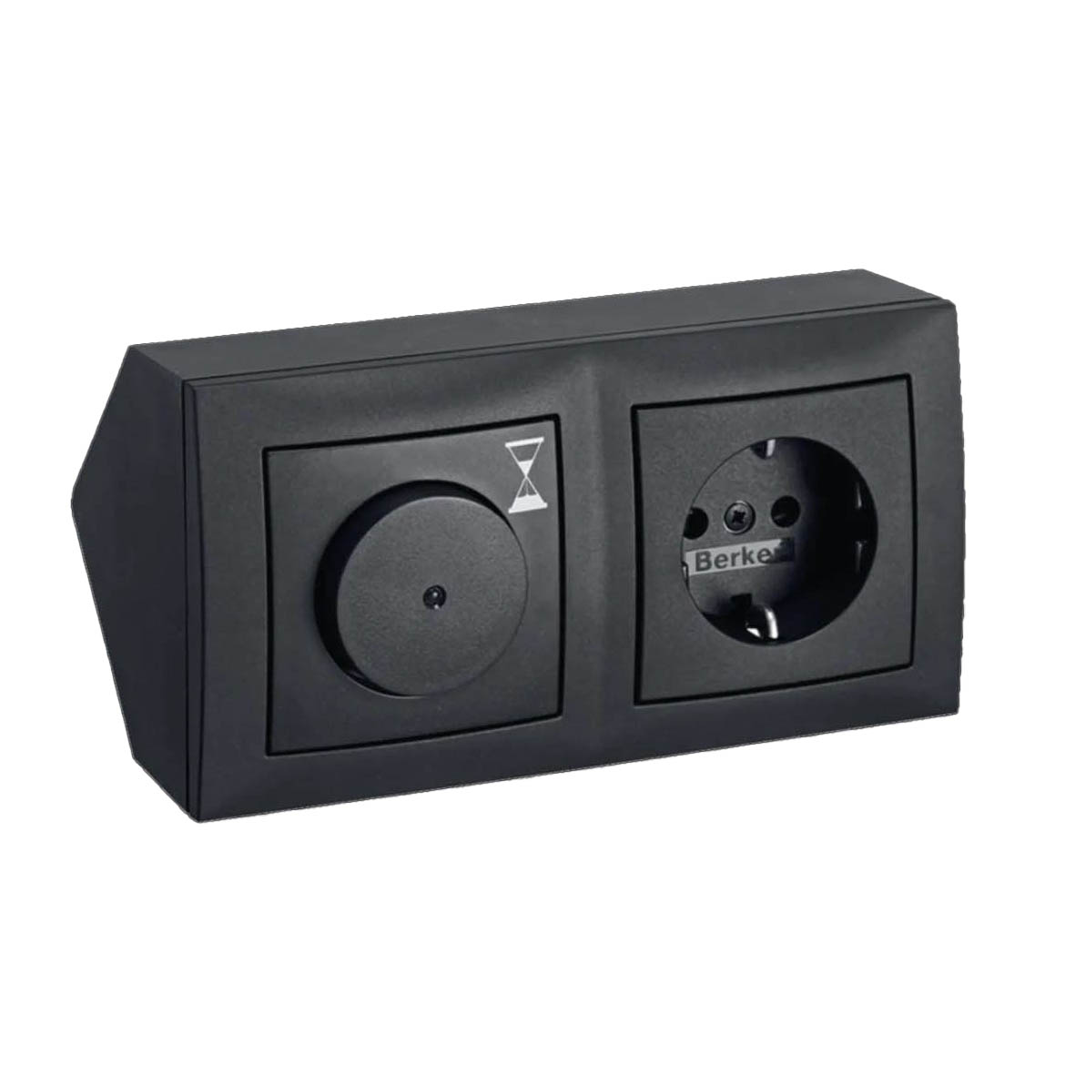 Hörnbox Hager Timer + 1-vägsuttag 1500 W 6 A S.1