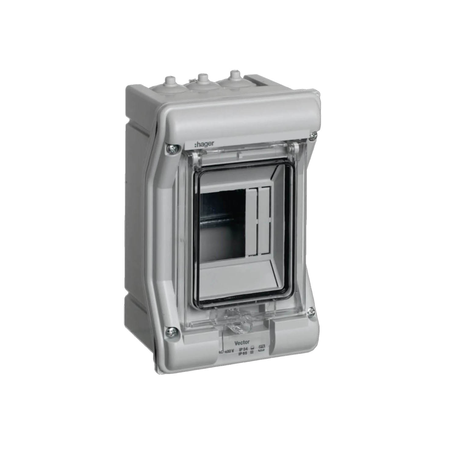 Plastkapsling Hager Vector Utanpåliggande för Inomhusmontering IP65