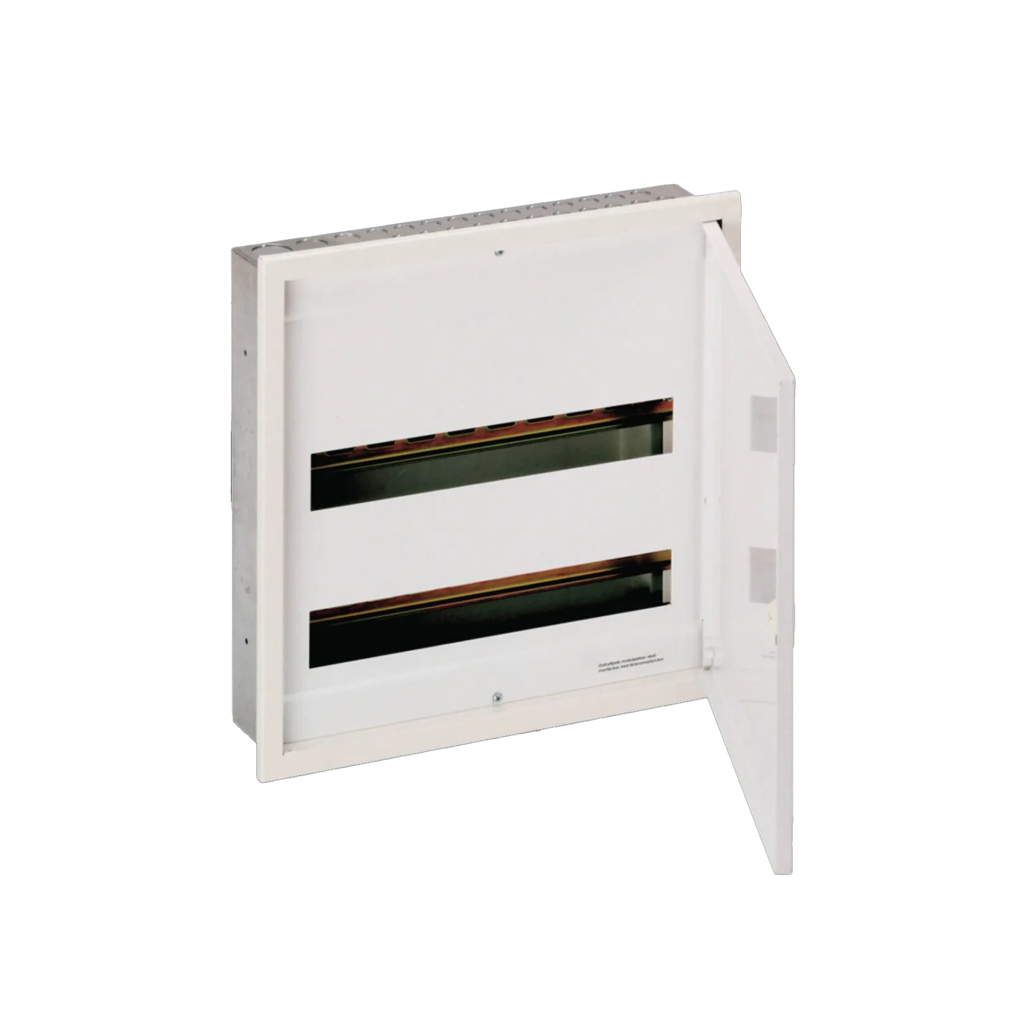 Plåtkapsling Hager Delta med Dörr för Infällnad i Tunnvägg