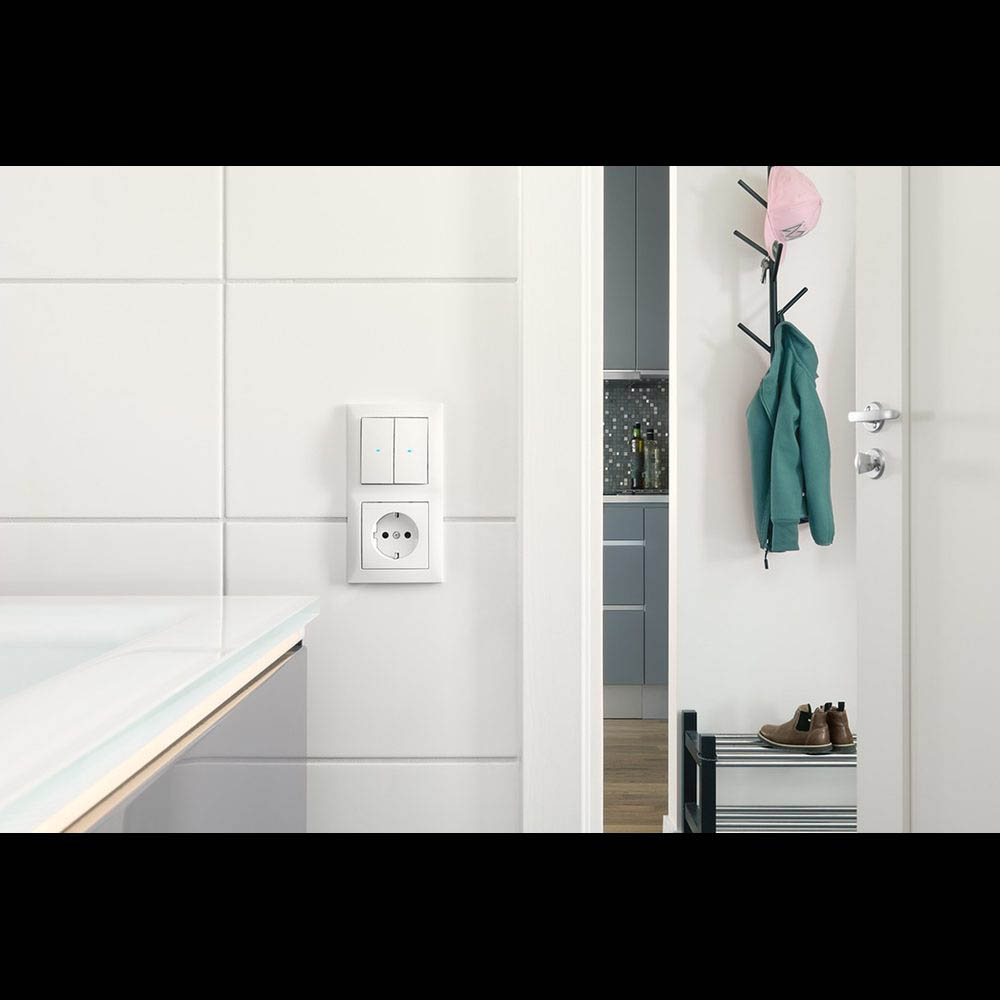 Vägguttag Hager 1-vägs Insats med Klor Snabbanslutning S.1