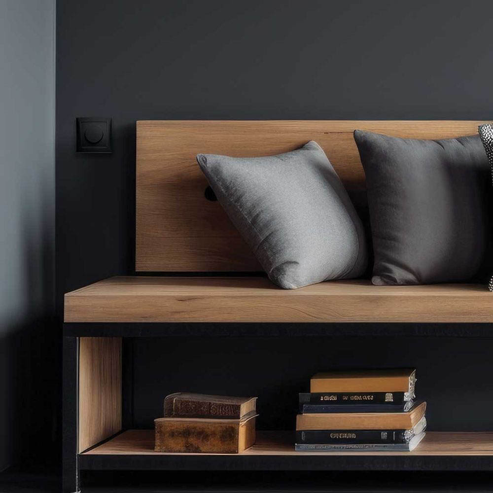 Vriddimmer Hager Komplett med Ram LED 3-100 W Insats med Klor S.1