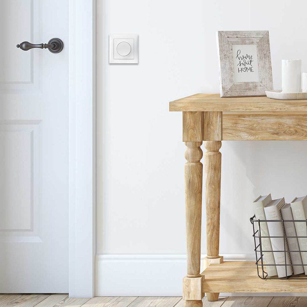 Vriddimmer Hager Komplett med Ram LED 3-100 W Insats med Klor S.1