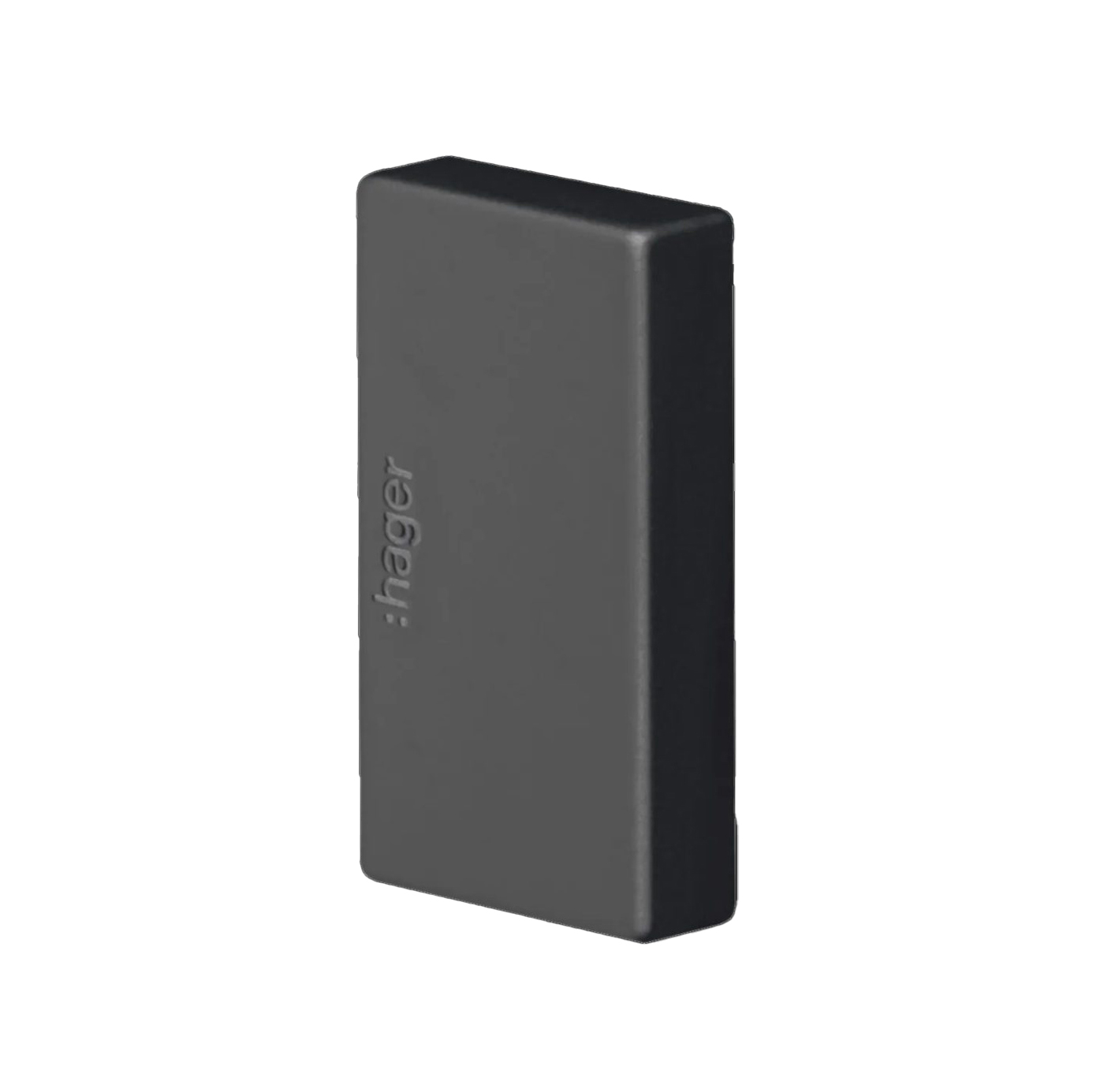 Ändstycke till Matarkanal Hager LF/LFH 20 x 35 mm Halogenfri Svart RAL 9011