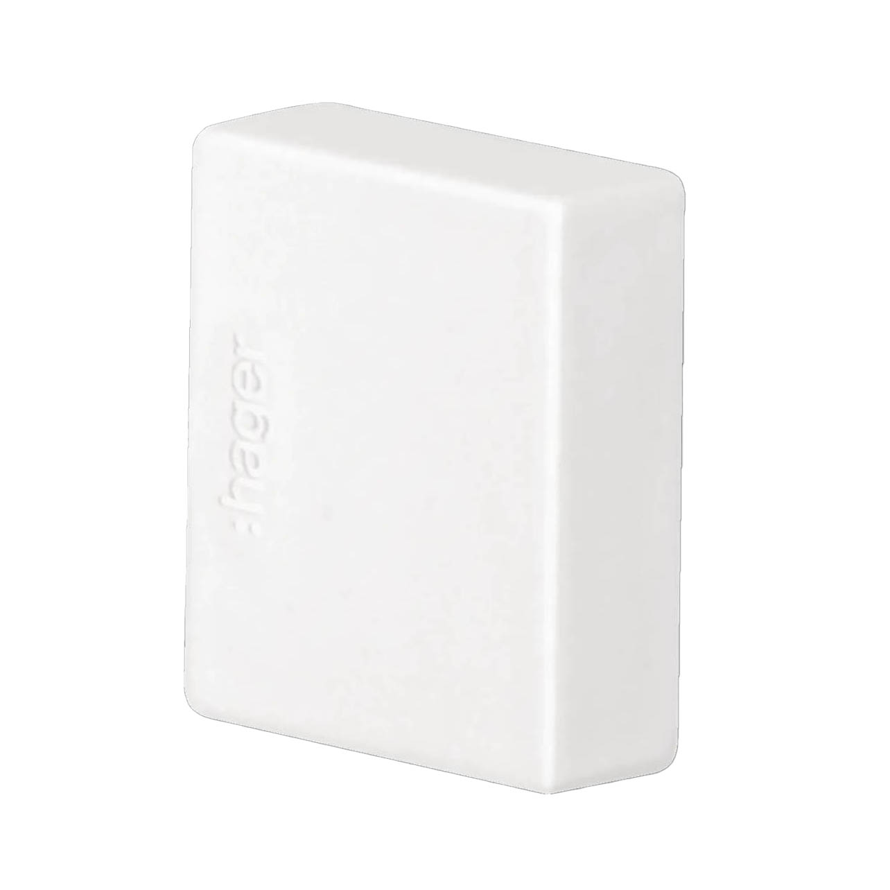 Ändstycke till Matarkanal Hager LF/LFH 20 x 20 mm Halogenfri Vit RAL 9016
