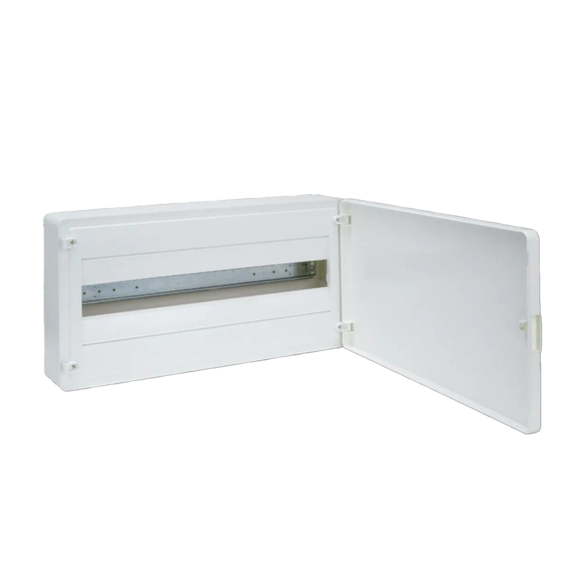 Plastkapsling Hager Golf 1 Rad 22 Moduler Utanpåliggande med Vit Dörr IP40