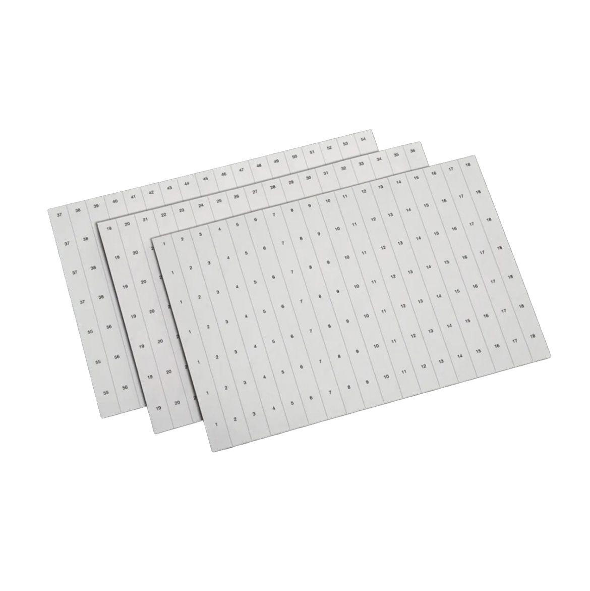 Märkremsa Hager till Gamma-kapsling 18 Moduler Bred för 1-72 Moduler