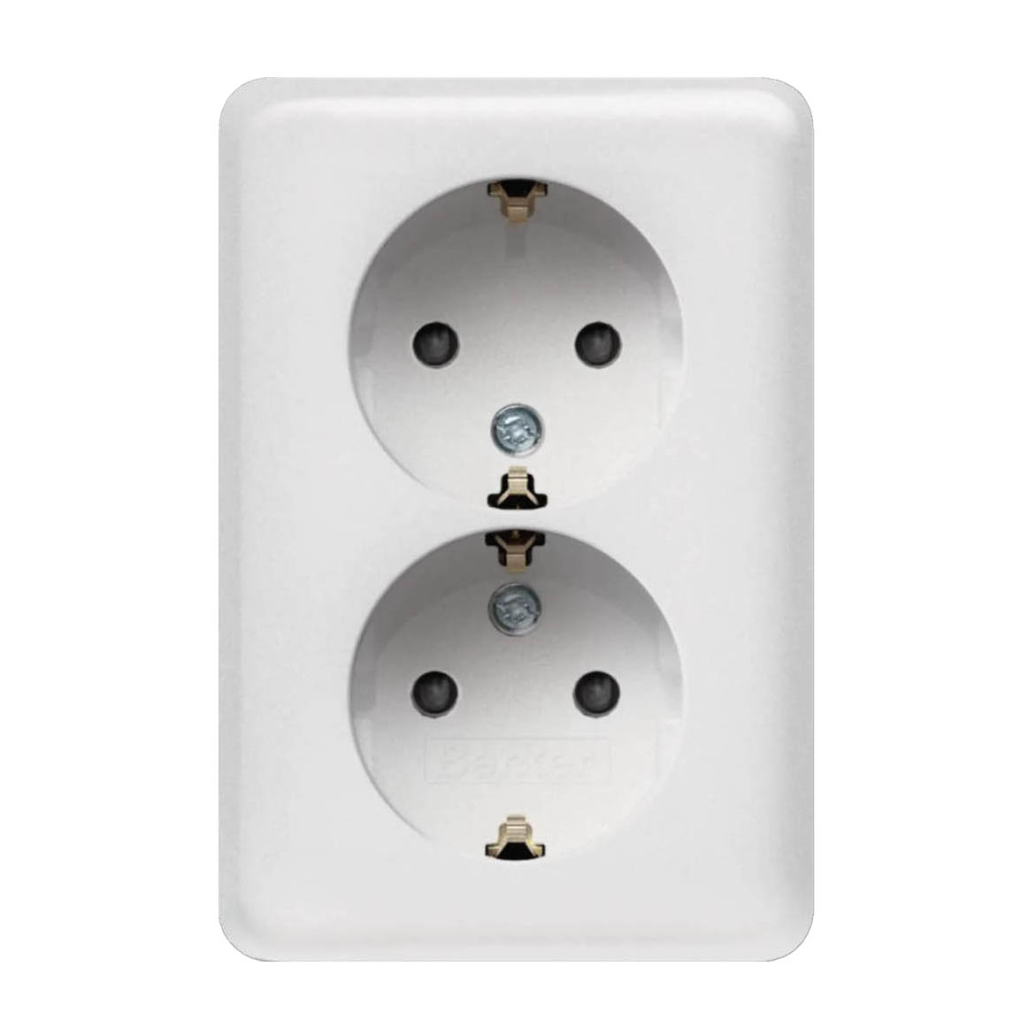 Vägguttag Hager Utanpåliggande Jordade Vit RAL 9010