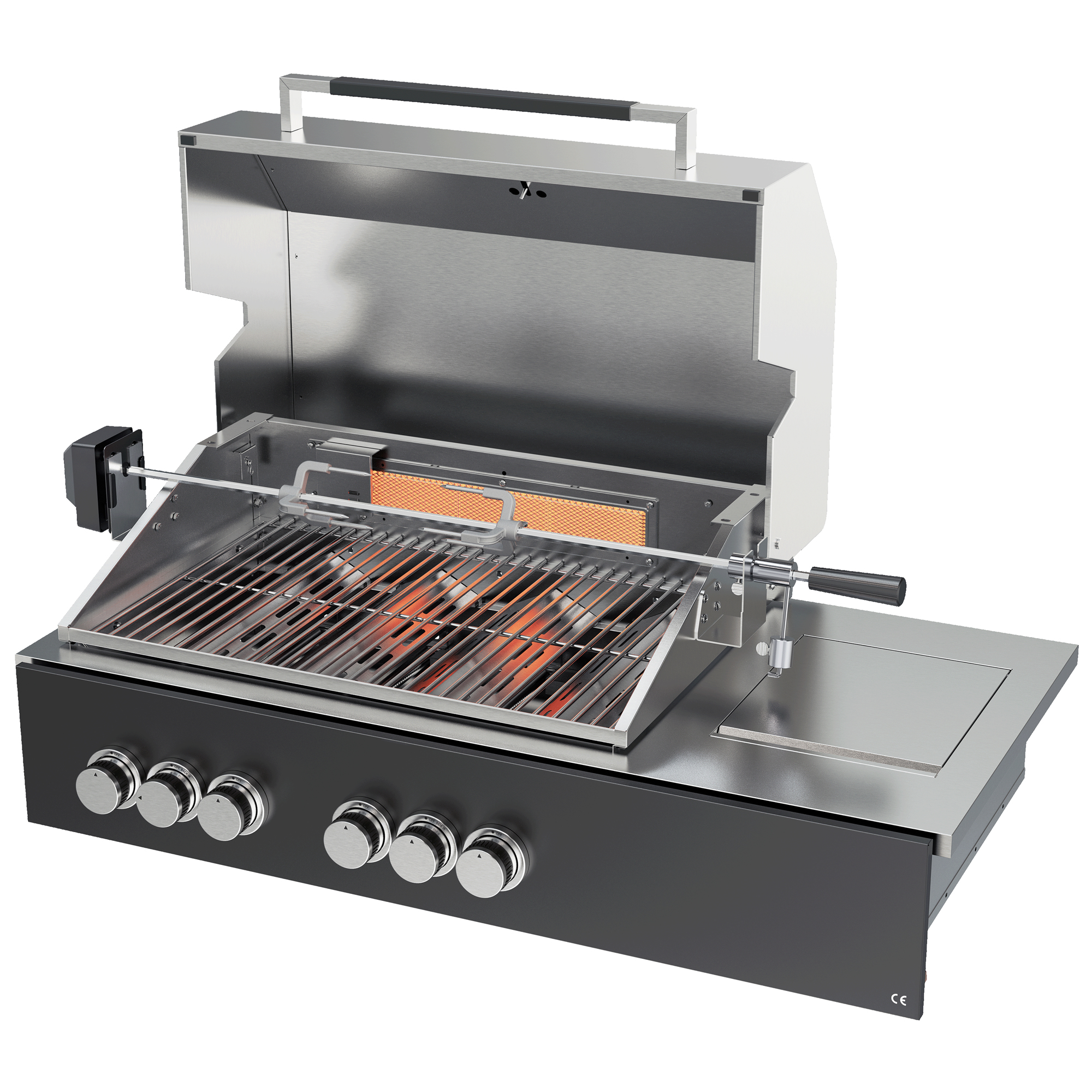 Rotisserie Skotte Kitchen 780 mm Kromad Till Utekök