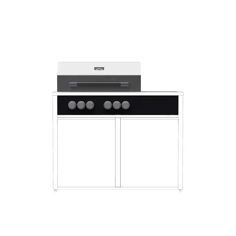 Gasolgrill Skotte Kitchen Rostfri 4 Brännare Till Utekök