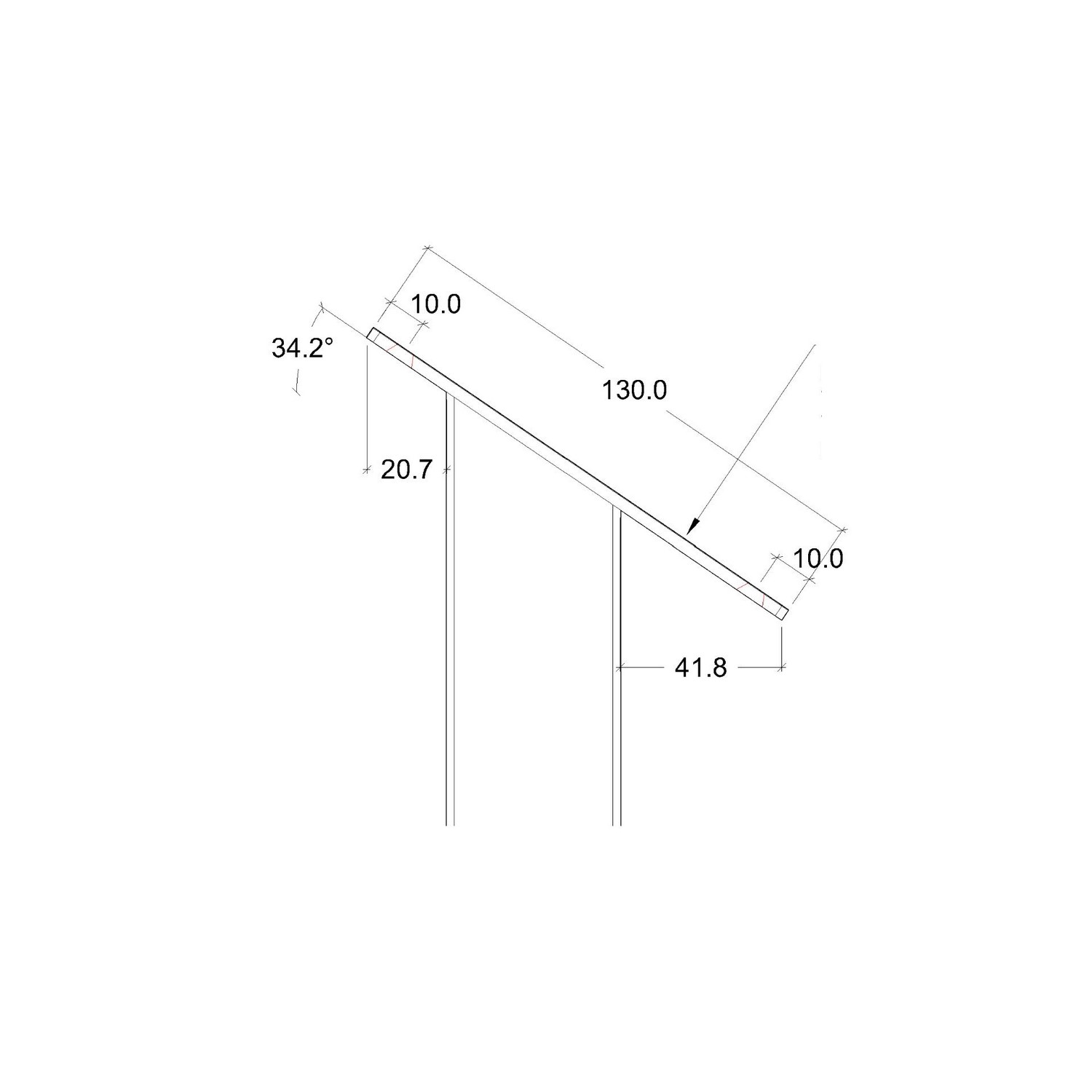 Stålstolpe PLUS Med Fot inkl. Bultar För Trappräcke