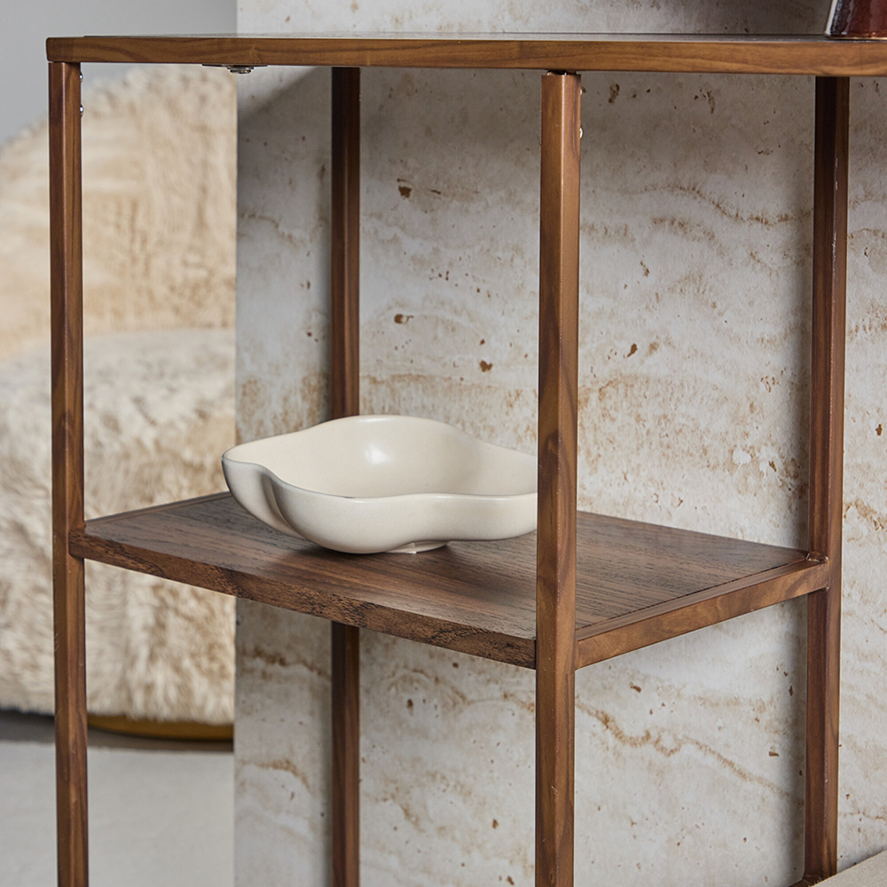 Avlastningsbord Venture Home Staal med Öppet Hyllsystem