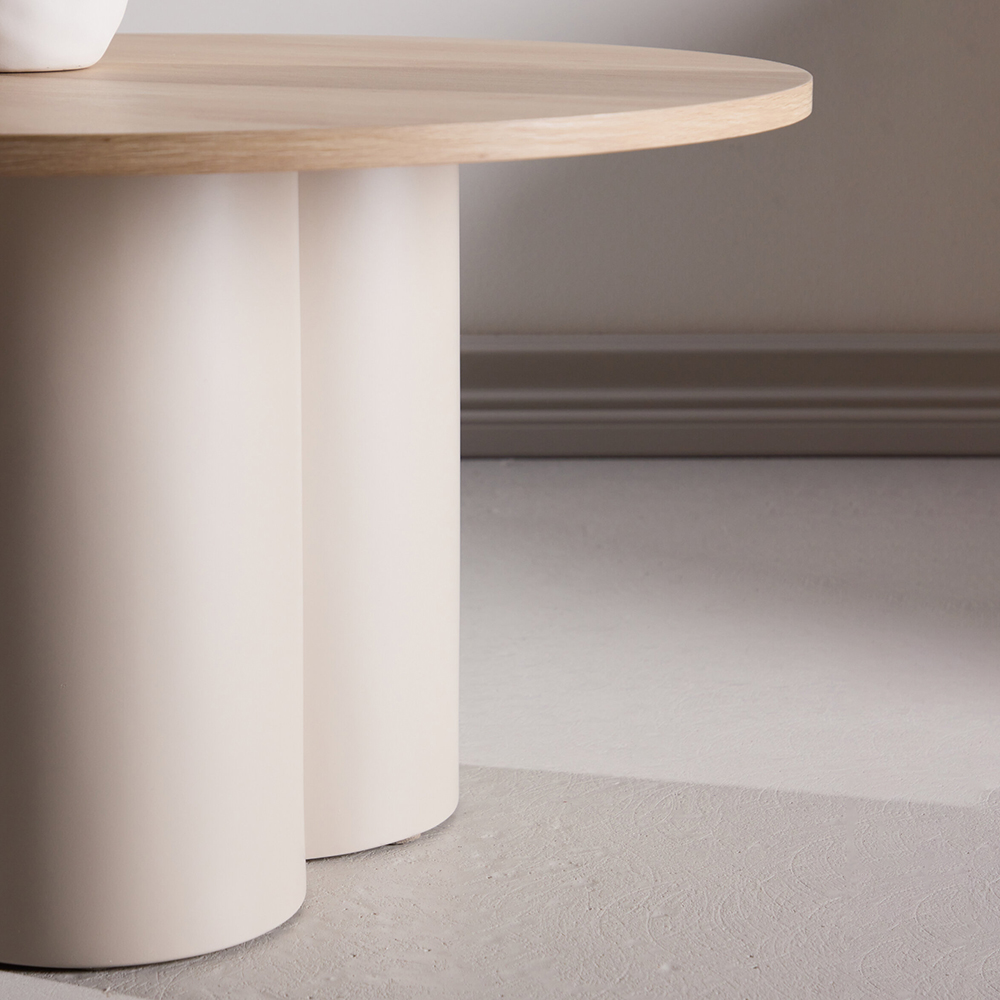 Soffbord Venture Home Olivia Ø80 cm Vit