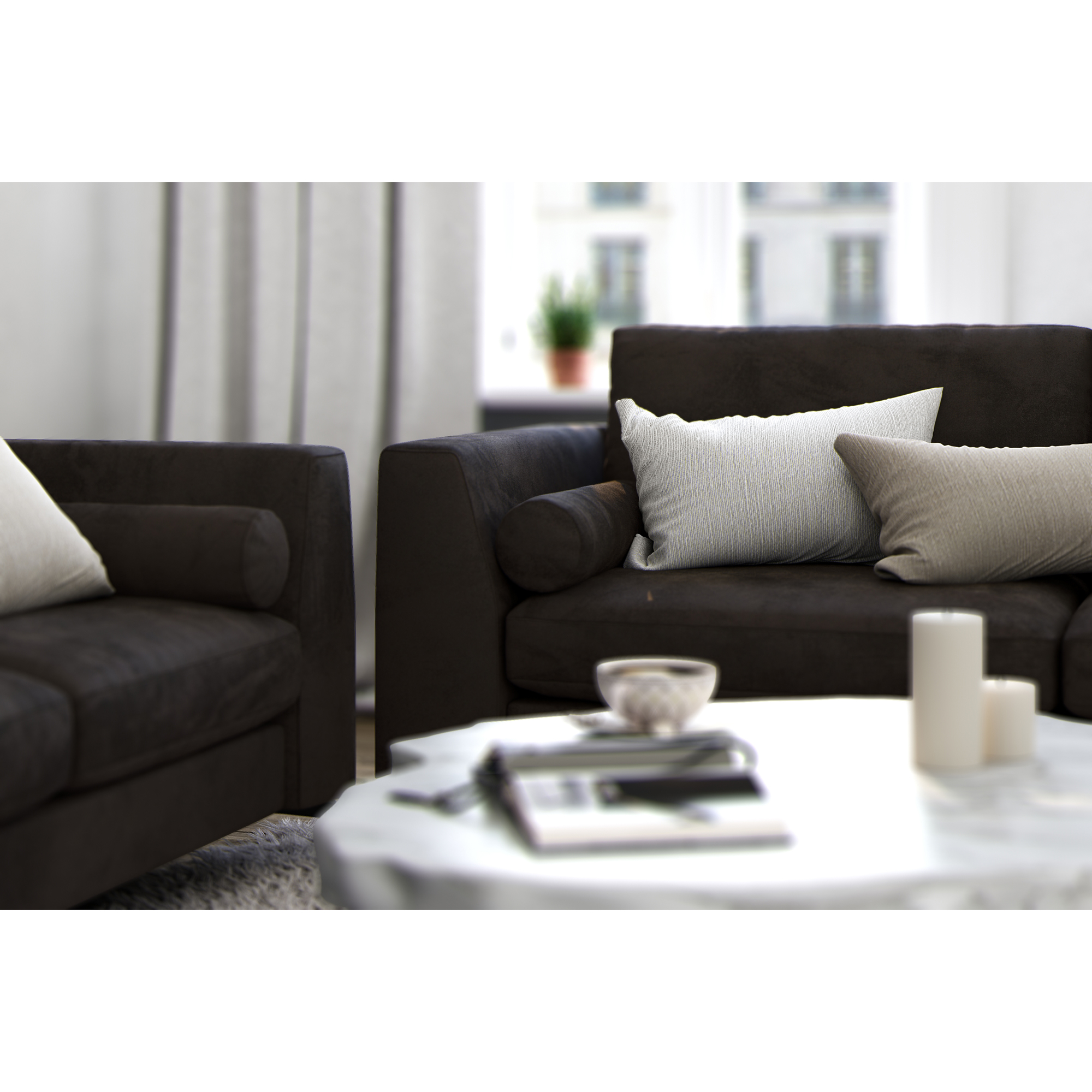 3-sitssoffa Scandinavian Choice Ocean Lyx 222 cm inkl Sittkuddar