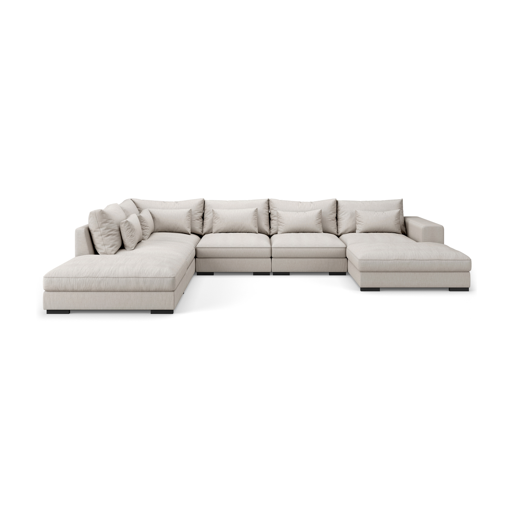 5-sitssoffa Scandinavian Choice Dubai U-formad med Schäslong och Divan 432 cm