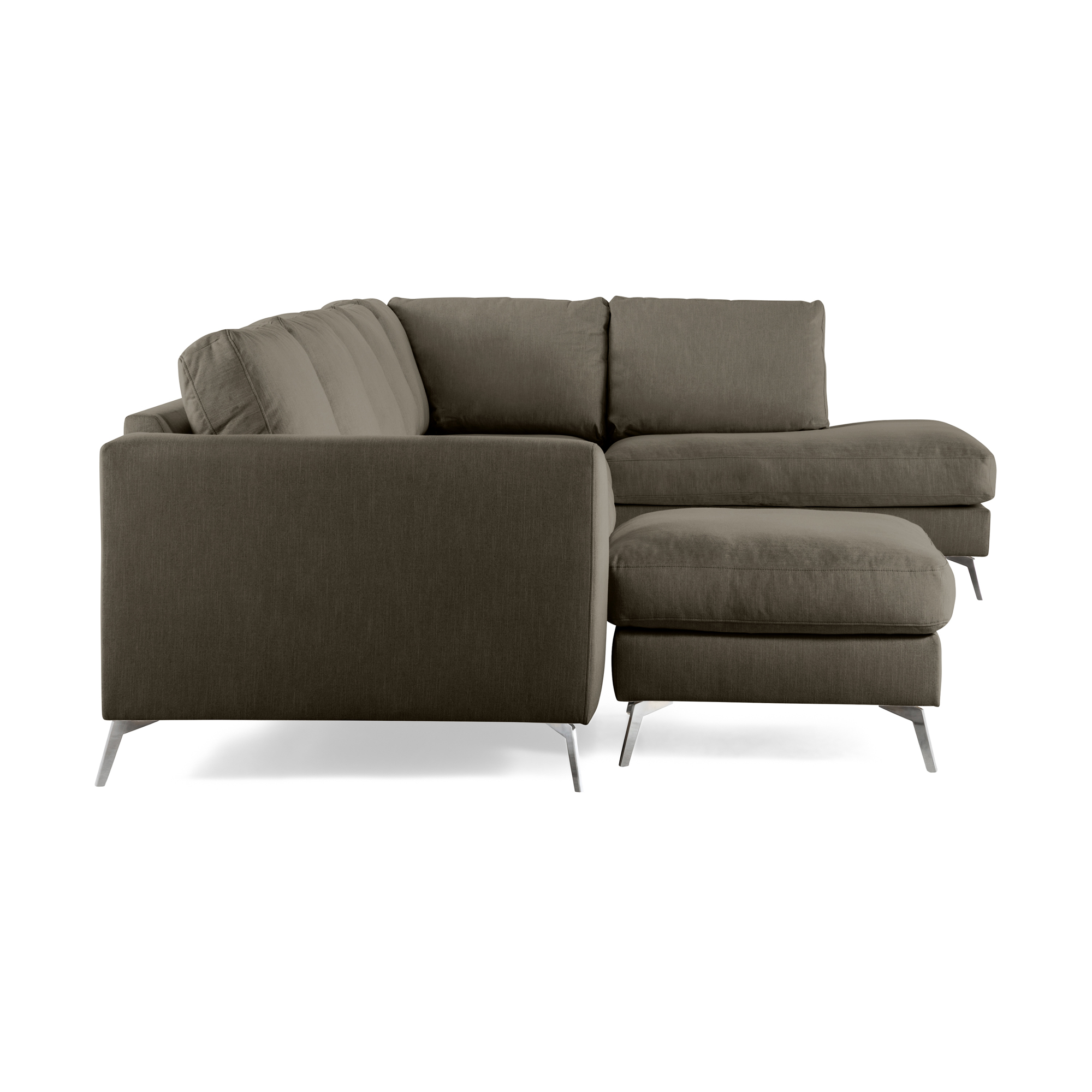 6-sitssoffa Scandinavian Choice Ocean Lyx U-formad med Schäslong 395 cm inkl Fotpall