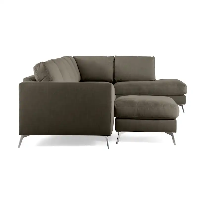 6-sitssoffa Scandinavian Choice Ocean Lyx U-formad med Schäslong 395 cm inkl Fotpall