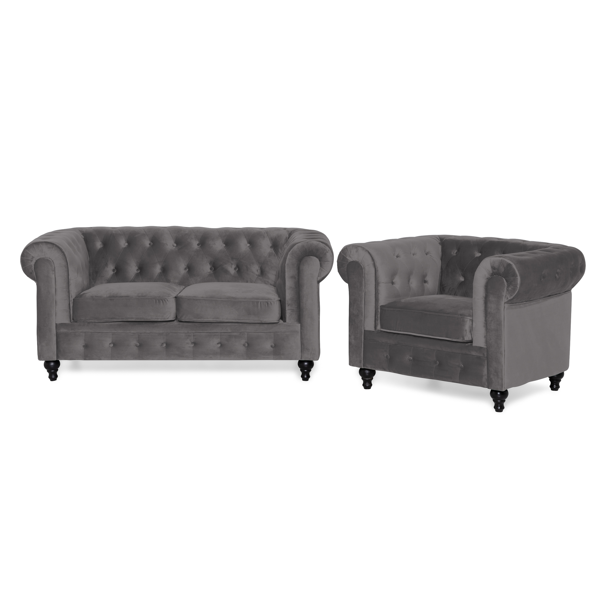 Soffgrupp Manor House Chesterfield Lyx 2-sits med Fåtölj