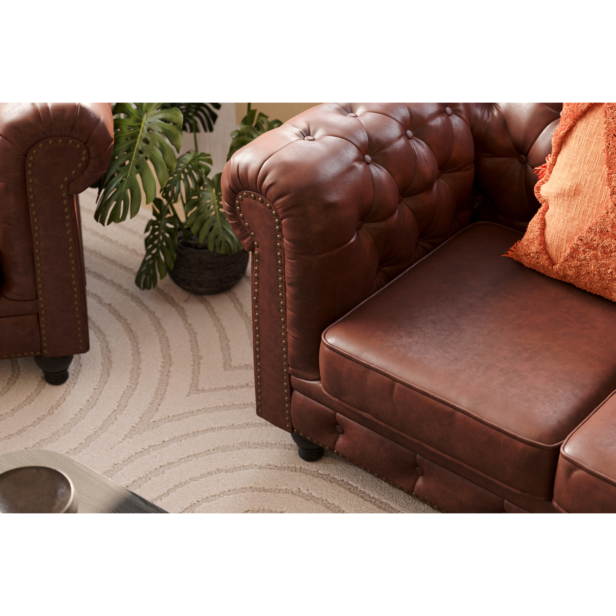 Soffgrupp Manor House Chesterfield Lyx 3-sits och 2-sits