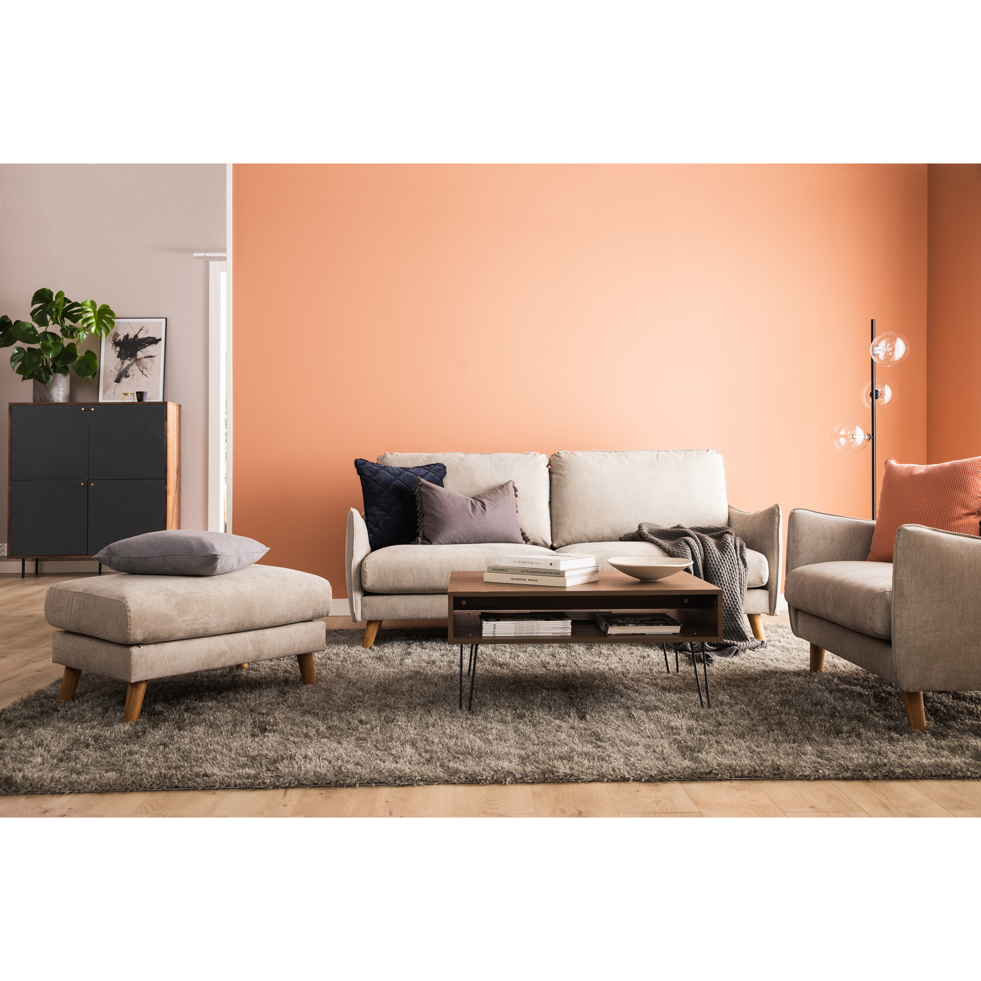 3-sitssoffa Scandi Days Trend Lyx Rak Divan 224 cm