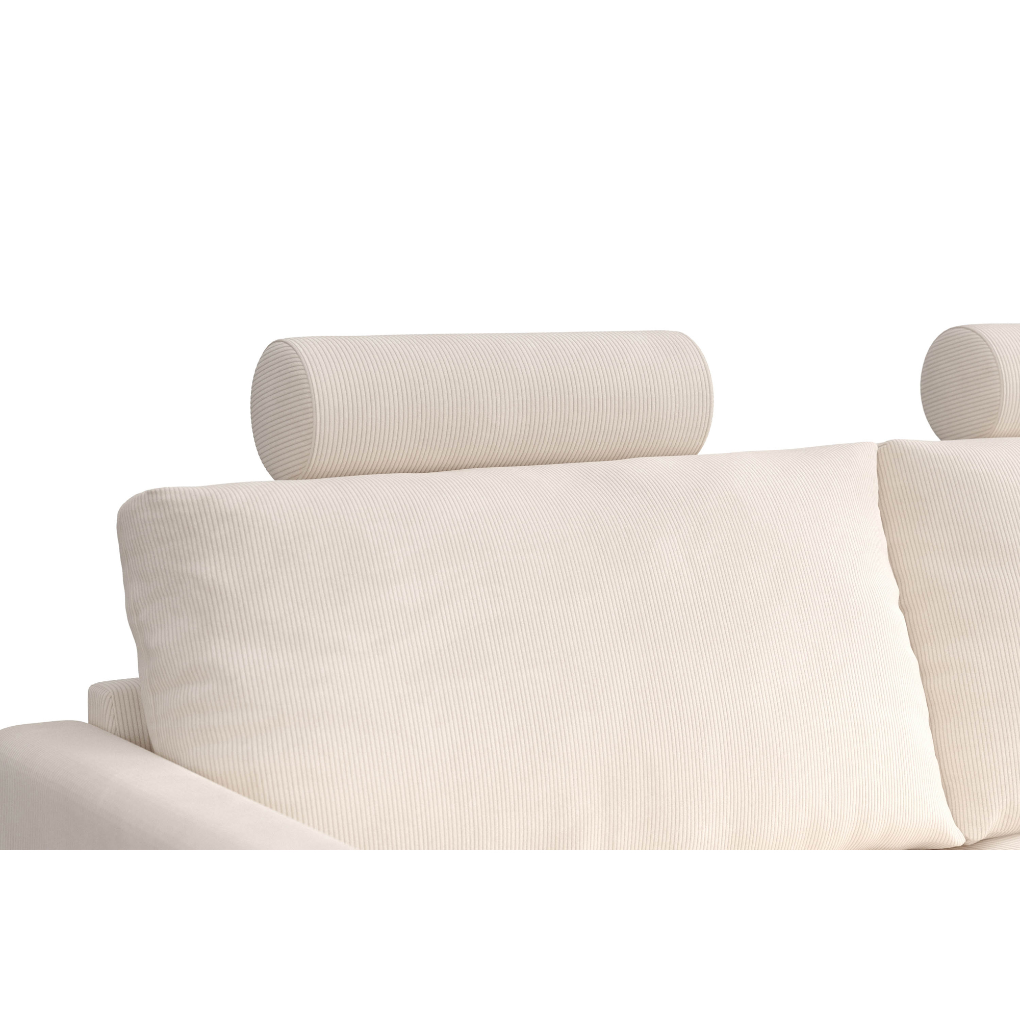 4-sitssoffa Scandi Days Menard L-formad Djup med Schäslong 293 cm inkl Nackkuddar