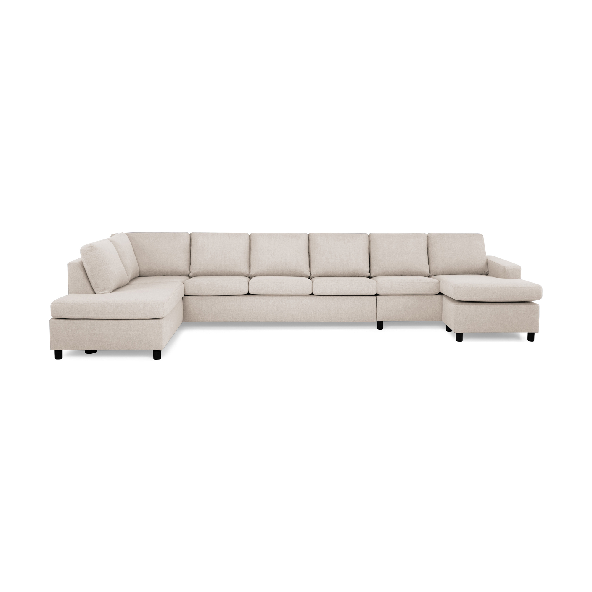 6-sitssoffa Basic Home Crazy U-formad med Divan och Schäslong XXL 407 cm