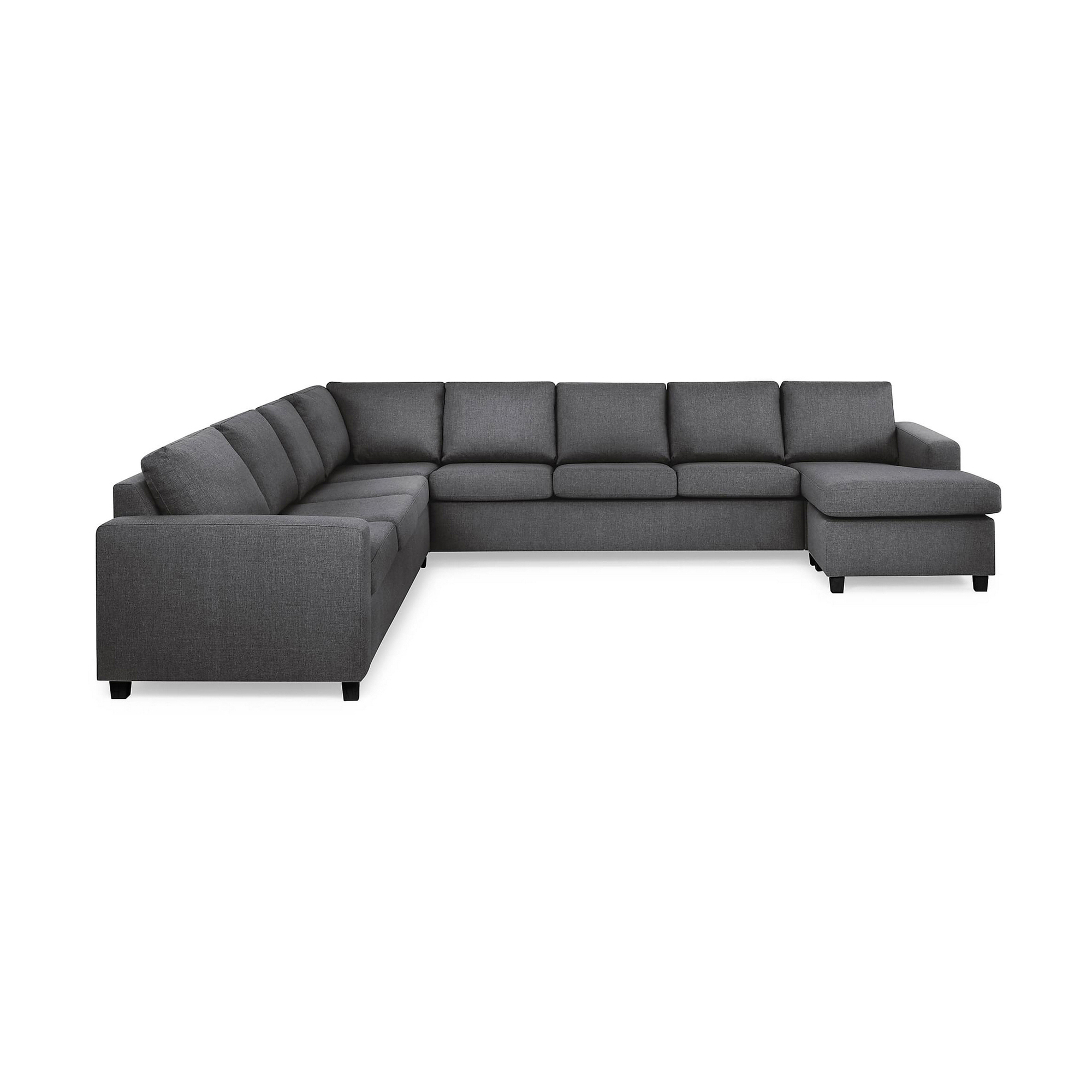 7-sitssoffa Basic Home Crazy U-formad Vändbar med Divan XXL 345 cm