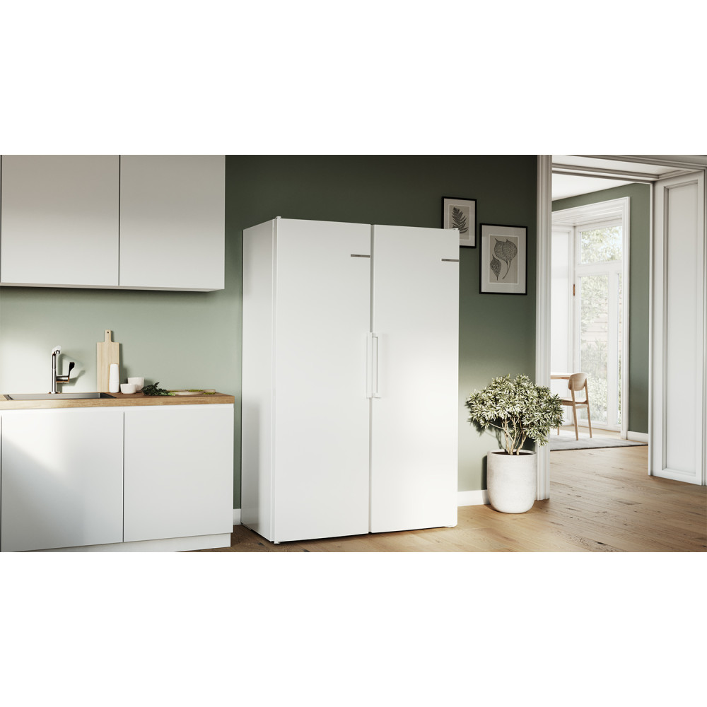 Kyl/Frys Paket Bosch KSV36NWEP + GSN36VWEP Serie 2 186 cm Vit