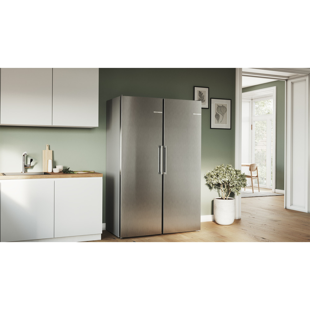Kyl/Frys Paket Bosch Serie 4 KSV36VLDP + GSN36VLEP Rostfri 186 cm