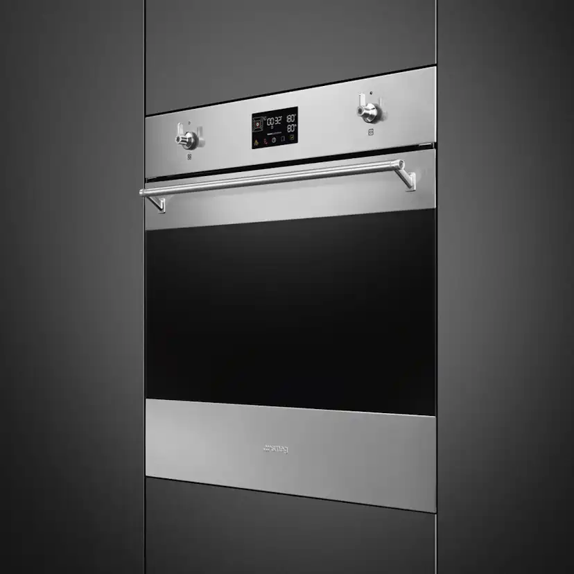 Ugn- och Mikropaket Smeg SO6302S3PX + SO4301M1X Ånga och Matlagningstermometer
