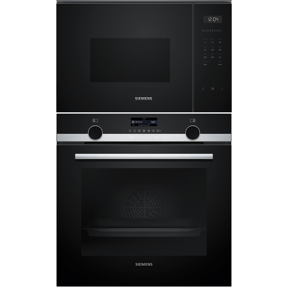 Ugn- och Mikropaket Siemens HB579GBR3 + BF555LMB1 För Högskåp