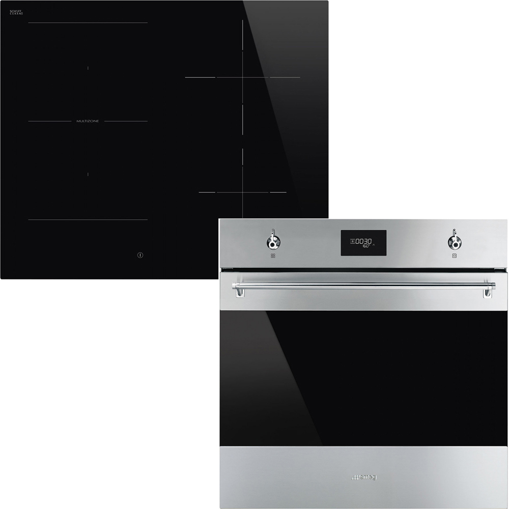 Ugn- & Hällpaket Smeg - SF6301TVX + SI1M4644D, Rostfri