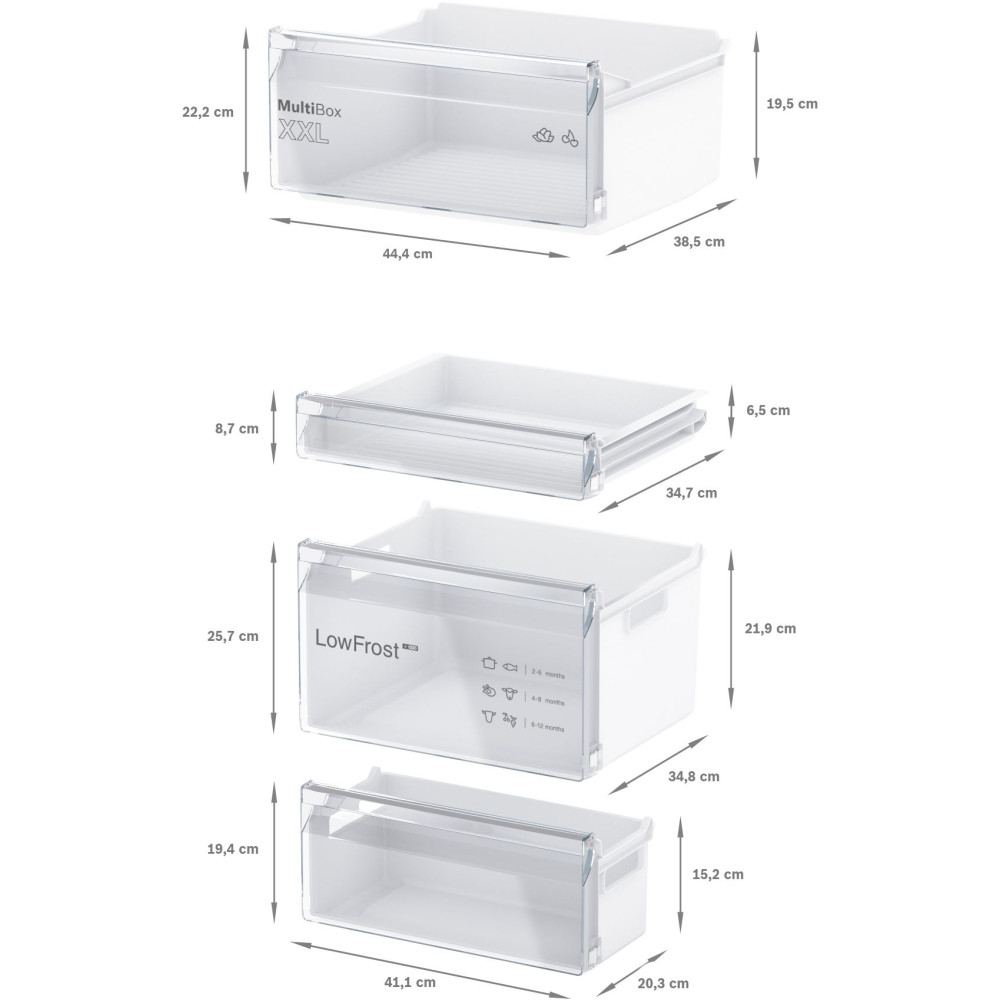 Kombinerad Kyl/Frys Bosch - 2 st KIV86NSE0