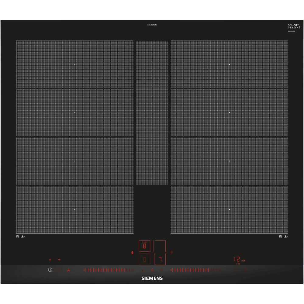 Ugn- & Hällpaket Siemens HB234ABS3F + EX675LYV1Smart Hemuppkoppling Rostfri
