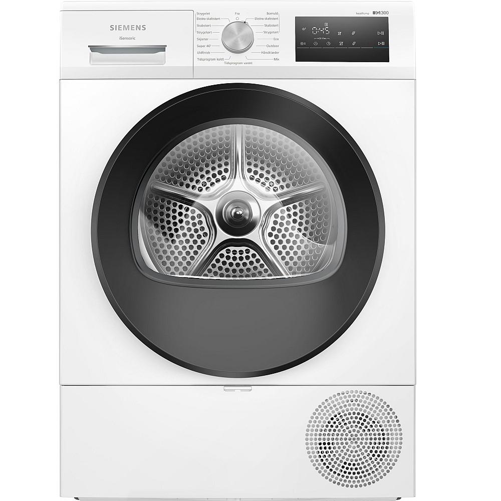 Tvättmaskin och Torktumlare Siemens iQ300 WM14N22EDN + WT45HV0EDN Energieffektiv Vit