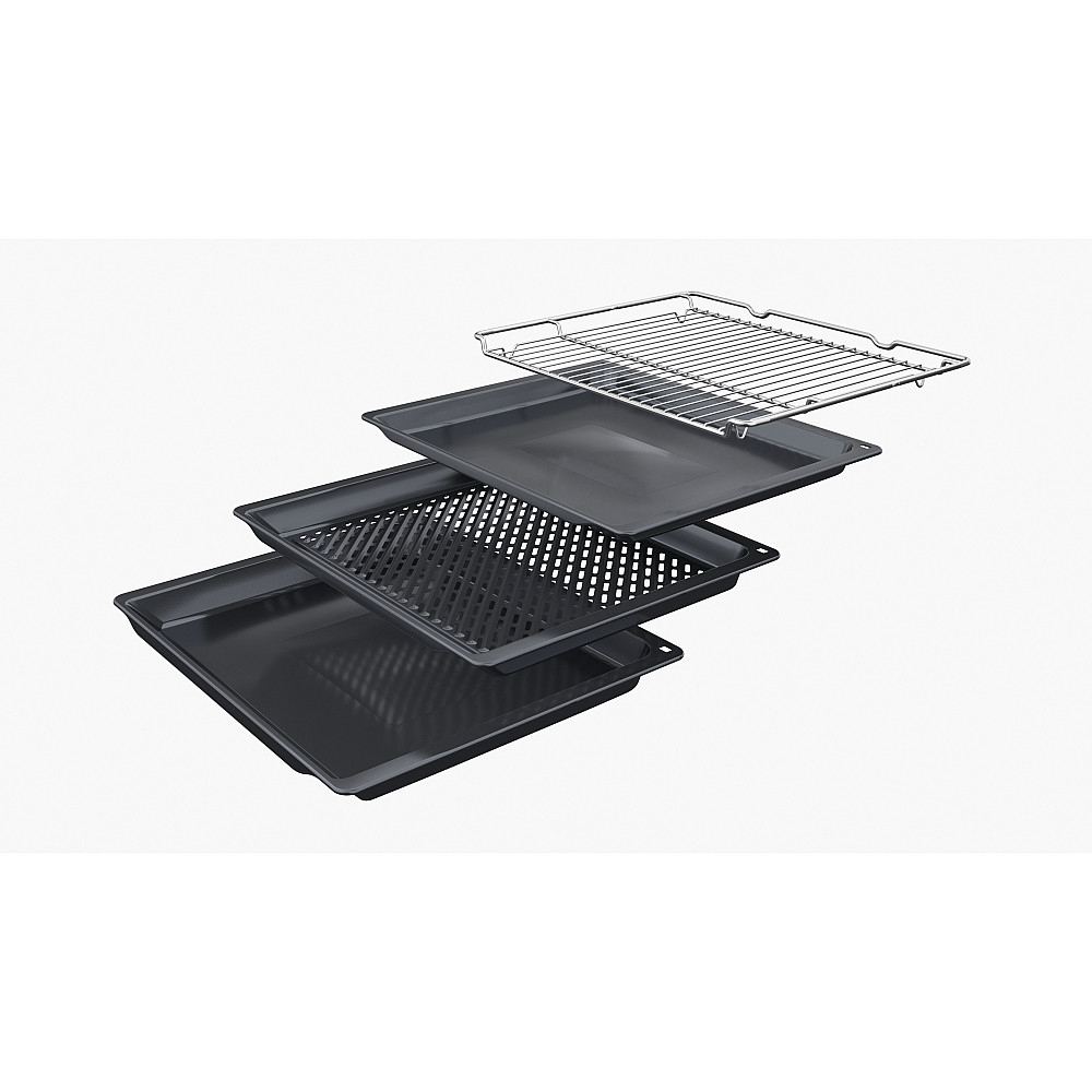 Ugn och Mikro Siemens iQ300 HR532GBS3 + iQ500 BF525LMB1 Svart