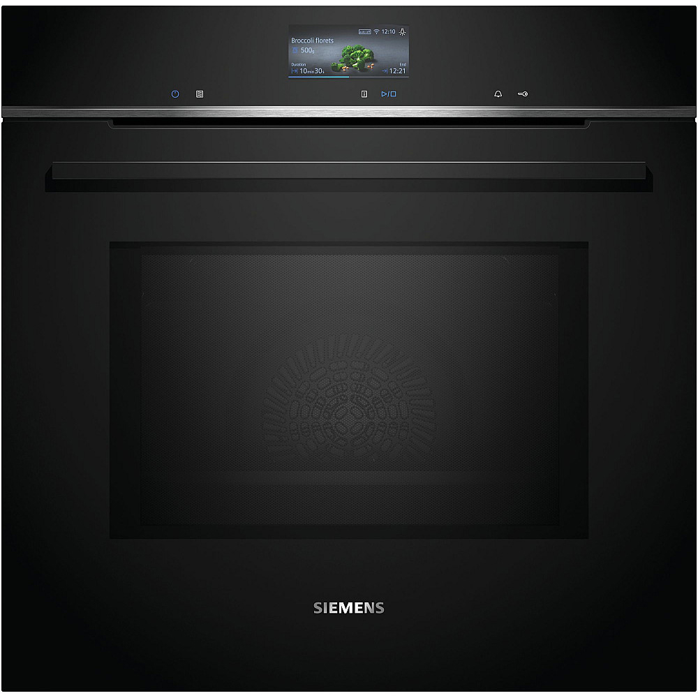 Ugn och Mikro Siemens iQ700 HM736G1B1 + CE732GXB1 Kombiugn Med Mikro För Inbyggnad Svart