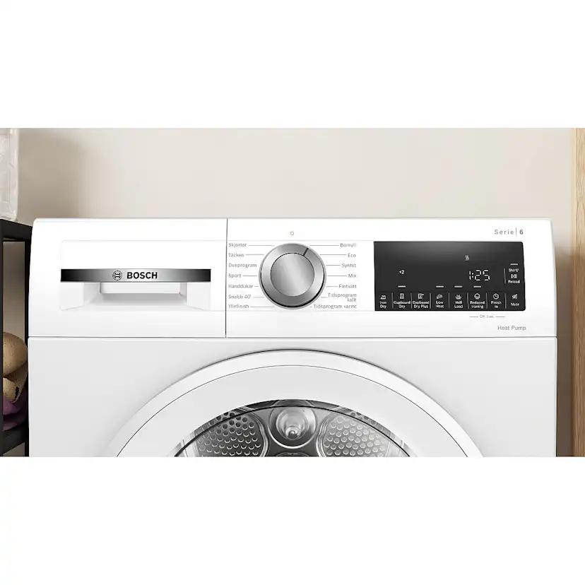 Tvättmaskin och Torktumlare Bosch WGG244ZMSN + WQG2420ASN Serie 6 Energisnål