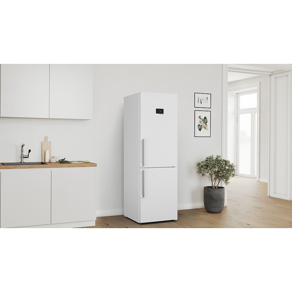 Kombiskåp Kyl/frys BOSCH 2 st KGN367WCT Serie 4 Vit 186cm Energiklass C