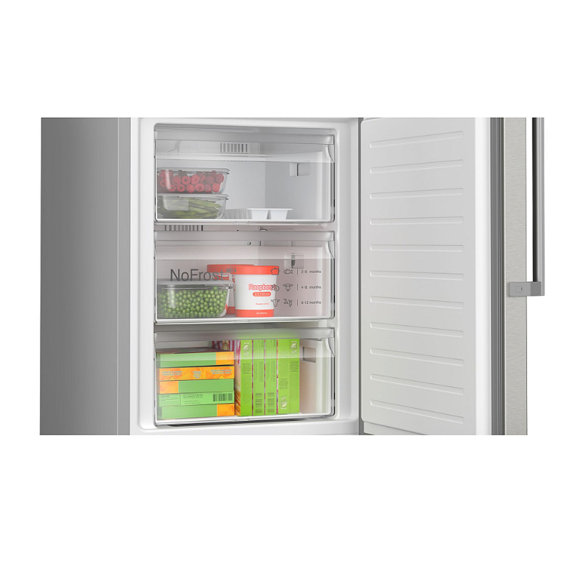 Kombiskåp Kyl/frys BOSCH 2 st KGN397ICT Serie 4 203cm Energiklass C Rostfritt Stål