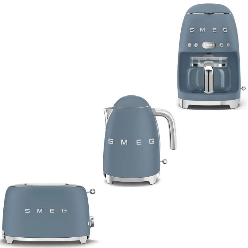 Brödrost, Vattenkokare och Kolsyremaskin Smeg Storm Blue