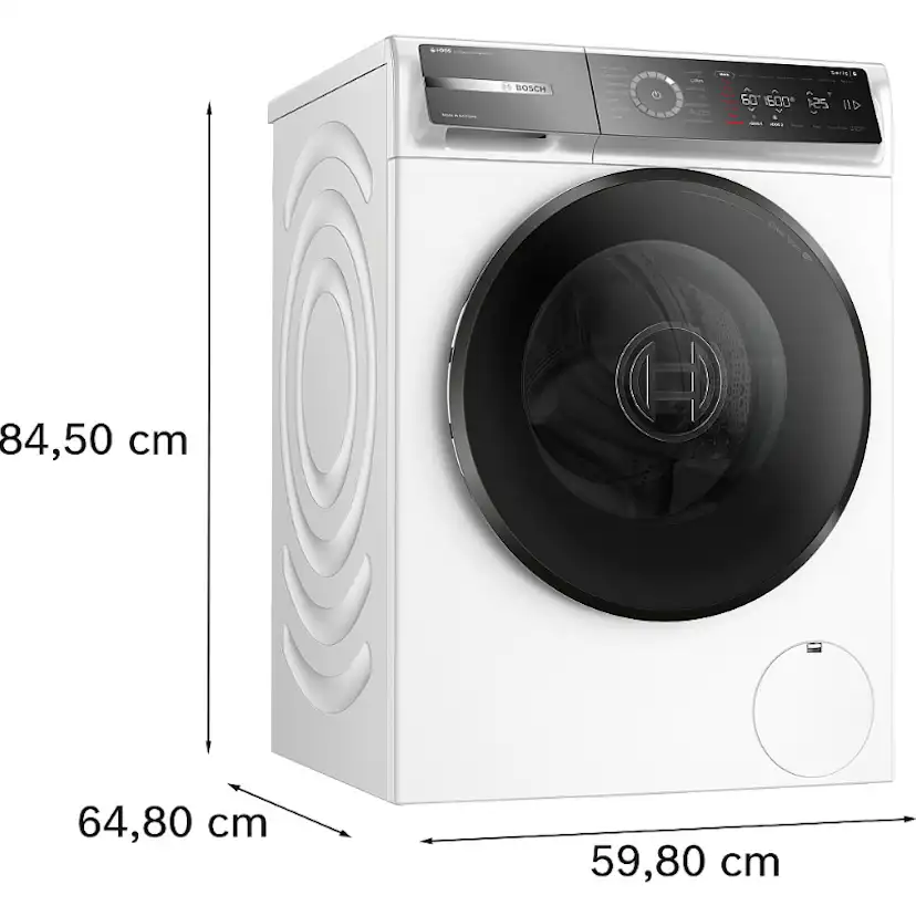 Tvätt- och Torkpaket Bosch WGB256A1SN-WQB246DASN Serie 8 med WIFI