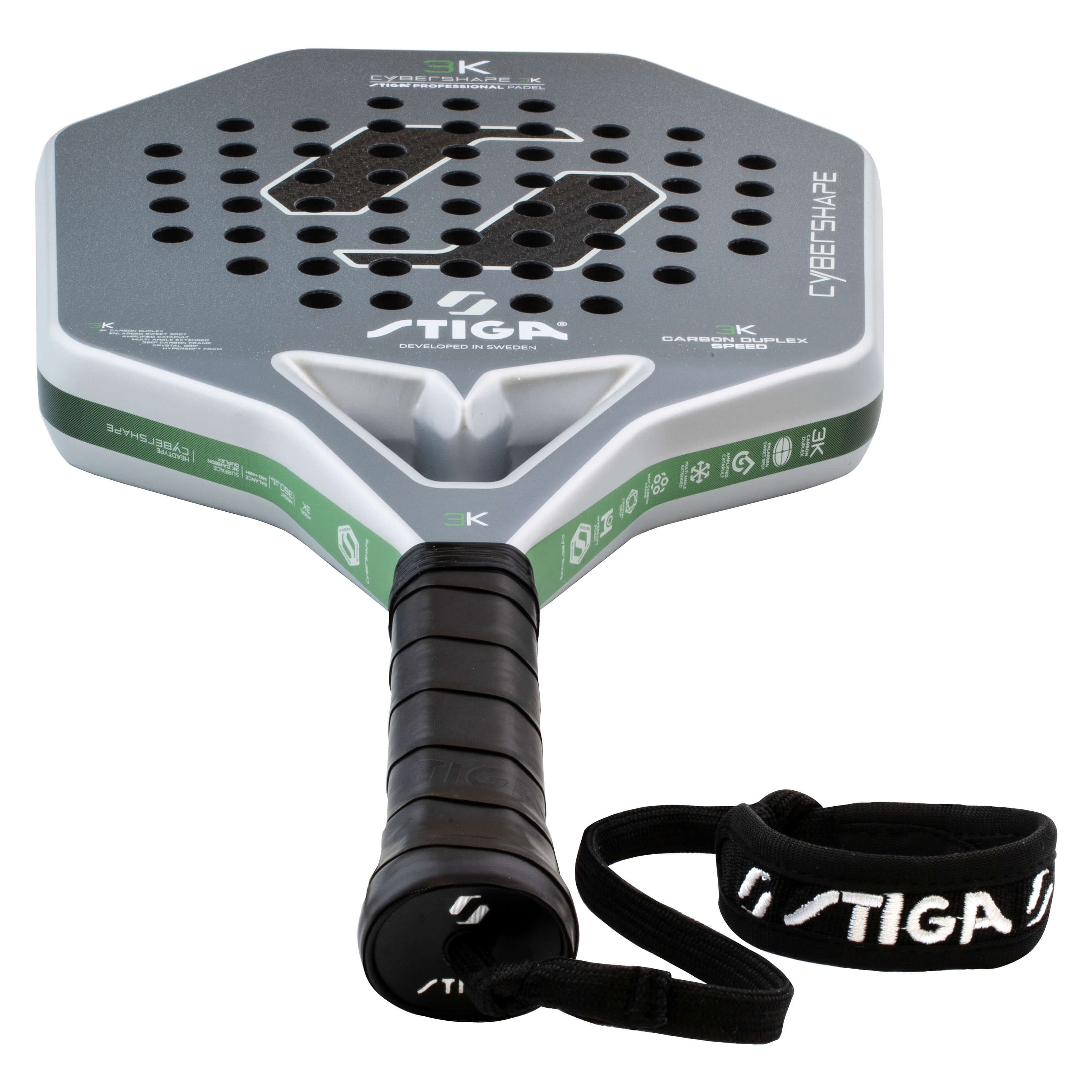 Padelracket STIGA Sports 3K 2 Cybershape Grey