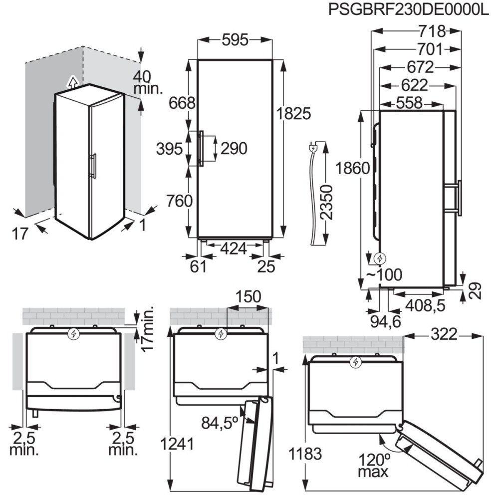 Kyl & fryspaket Electrolux - ERS3DE39K - EUT6NE28K1