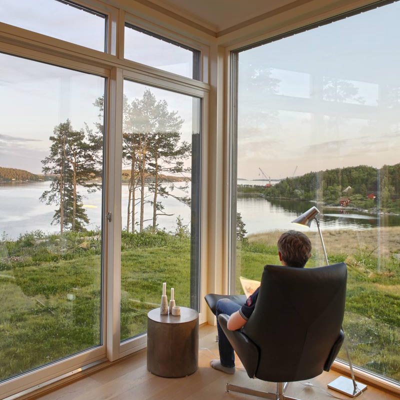 Fast Fönster NorDan Svanenmärkt NTech Aluminium