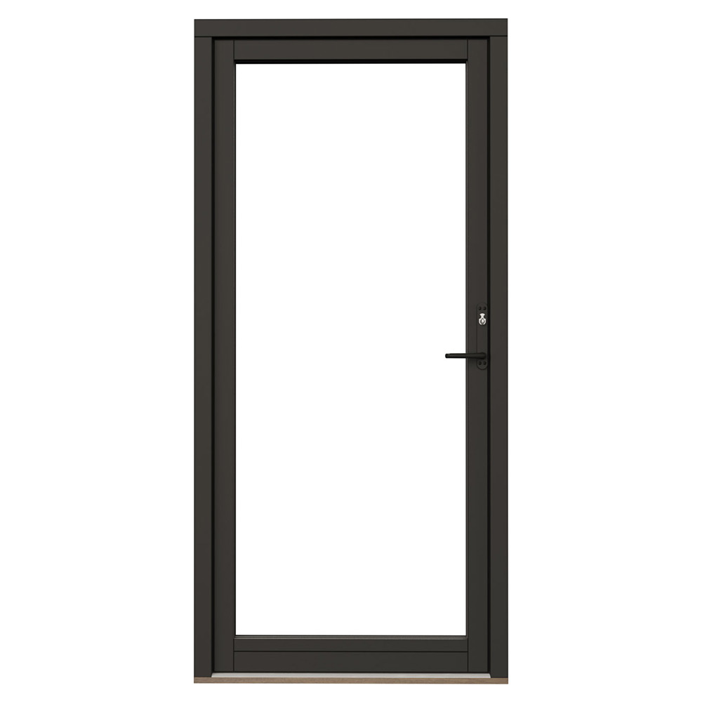 Fönsterdörr NorDan Svanenmärkt NTech Helglasad Aluminium BlackLine Svart