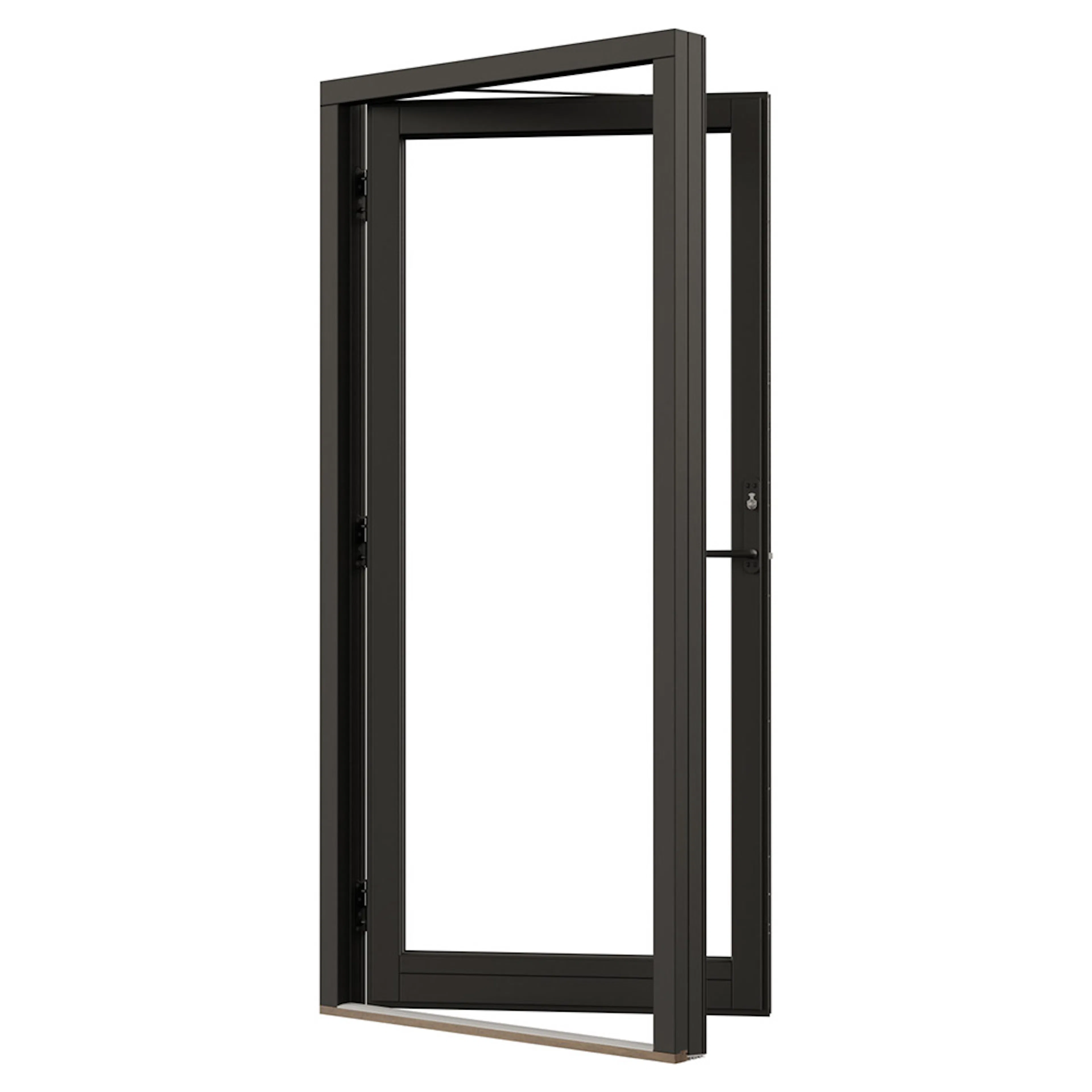 Fönsterdörr NorDan Svanenmärkt NTech Helglasad Aluminium BlackLine Svart