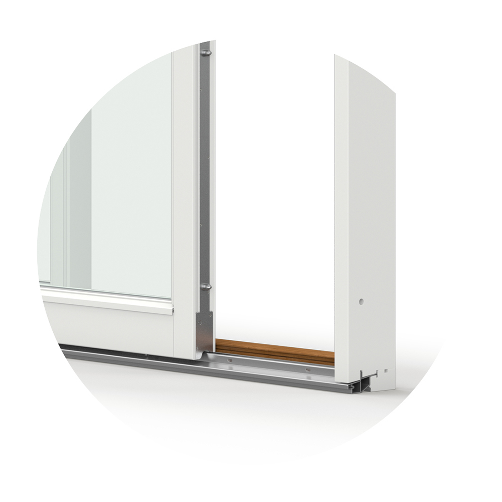 Parskjutdörr NorDan Svanenmärkt NTech Trä 4-Delad